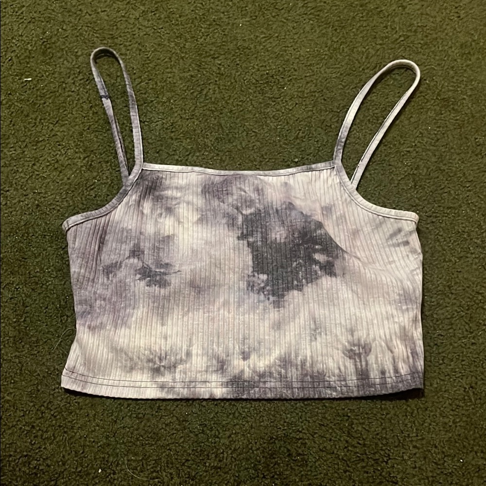 Tie-Dye Spaghetti Strap Crop Top